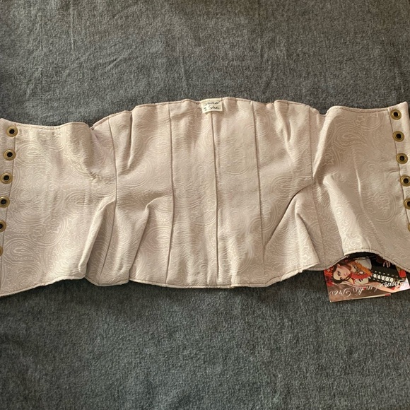 Brown Floral Waist Corset by Damsel In This Dress, NWT - Picture 3 of 6